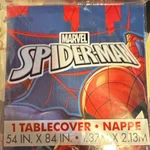 Unique Marvel Spider-man Plastic Party Tablecloth 54 X 84 In Multicolor New. Price: $5.00.