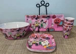 Viral Snoopy / Peanuts Great Pumpkin Pink Party Scene! Bowl Platter Cups Plates New. Price: $128.50.
