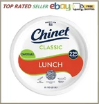 Chinet Classic Lunch Paper Plate, 8.75", 225 Ct. New. Price: $31.40.