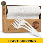Plasticpro Mediumweight Disposable Forks - 400 Pack New. Price: $31.99.