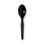 Dixie TM517 Heavy Mediumweight Plastic Cutlery Teaspoons Black (1000/CT) Damage New. Price: $28.00.
