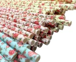 75-PACK Biodegradable Floral Paper Straws Standard Size, Blue, Pink, & Yellow New. Price: $17.81.