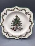 Spode Disney Christmas Tree Celebration 9" Square Fancy Plate Used. Price: $44.99.