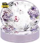 50PCS Purple Floral Oval Paper Plates -10"X12" Heavy Duty Butterfly Large Dispos New. Price: $48.21.