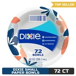 Dixie Small Paper Bowls, 10 Oz, 72 Count, Microwave-safe, Soak-proof, Disposable New. Price: $17.79.