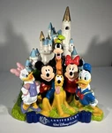 Walt Disneyland Plastic Coin Piggy Bank Castle Characters Collectible Used. Price: $16.99.