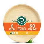 Compostable 6 Inch Small Palm Leaf Round Plates 50 Count Like Bamboo Bi New. Price: $36.86.