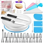 Syntus 65 Pcs Cake Decorating Kit With Stand Turntable, 11", Blue New. Price: $27.99.