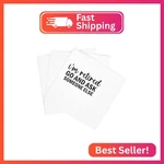 Sharkbliss 100 Pack Retirement Quotes Cocktail Napkins, 2-PLY, 5X5" (go And Ask New. Price: $19.68.