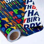 Reversible Birthday Wrapping Paper Roll - 17 Inch X Creative New. Price: $10.99.