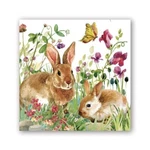 Michel Design Works Bunny Meadow Easter 20 Triple-ply Paper Cocktail Napkins New. Price: $5.95.