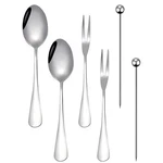 Stainless Steel Coffee Spoons Cocktail Picks Set Mini Charcuterie New. Price: $15.09.
