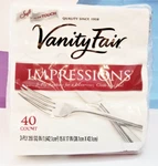 Vanity Fair Impressions 3-PLY 40 Napkins For Luxurious, Cloth Like Feel New. Price: $24.99.