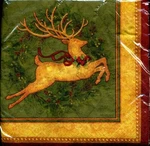 Creative Converting Paper Luncheon Napkins, Holly Deer New. Price: $11.99.