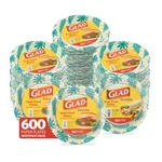 Disposable Paper Plates 10 Inch 50 Count 12 Pack Palm Leaves Glad Round Pattern New. Price: $154.99.