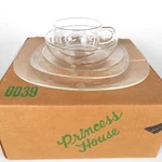 Vtg 80S Princess House Crystal Place Setting 5-PC Founder Club Cup Plate Bowl New. Price: $270.00.