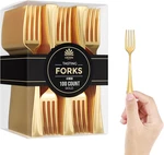 Mini Disposable Gold Forks - Pack Of 100 Size: 4 New. Price: $22.13.