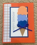 Ice Cream Birthday Friendship Card Kit Of 6 Made W/ Stampin' Up! New. Price: $12.00.