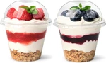 50 Sets, 9 Oz Clear Plastic Dessert Cups With Dome Lids No Hole, Disposable Fru New. Price: $30.88.