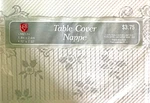 Paper Tablecloth Retro Thick Sturdy White Silver Flowers Vtg Carlton Usa New. Price: $8.99.