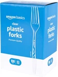 100 Count Clear Plastic Forks - Elegant Disposable Cutlery Parties New. Price: $11.76.