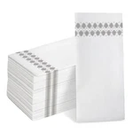 200 Pack Disposable Bathroom Napkins, Guest Towels, Cloth Silver New. Price: $42.90.
