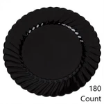 Wna Classicware Ps Round Scalloped Edge Plate Black 6" Dia 18/PACK 10 Pack/case New. Price: $58.56.
