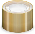 Munfix 100 Gold Plastic Plates Set, Inch, Clear / Rim New. Price: $46.45.