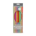 Kikkerland Rainbow Reusable Straws New. Price: $29.98.