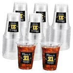 Funnymoom 60 Pack Birthday Cup 12 Oz Cheers To Years Disposable Gold 21ST New. Price: $29.25.
