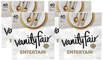 Vanity Fair Entertain Paper Napkins, 40 Count, (pack Of 4), White New. Price: $16.28.