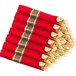 Supernal 30-PACK Gold Plastic Silverware & Red Napkins Disposable Cutlery Set New. Price: $50.33.