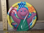 Barney And Pals Vintage Small Paper Plates (8) Party Cake Dessert New. Price: $13.59.