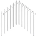 Reusable Plastic Straws With Caps, Bendable For Drinking Cups, 12 New. Price: $11.99.