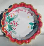 Pioneer Woman Christmas Partyware / Holiday Disposable Tableware- New (choose). Price: $14.00.