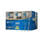 Party Bargains Disposable Cutlery Set, Sapphire Design, Clear Color, 360 Piec... New. Price: $42.92.