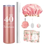 MEANT2TOBE 40TH Birthday Gift Set For Women 20OZ Tumbler Candle Bath Bomb Pumice New. Price: $26.99.