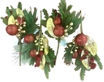 New Set Of Ornament, Pine And Berry Picks By Valerie Red H468253. Price: $12.99.