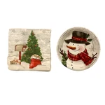 Farmhouse Christmas Snowman Dessert Party Supplies For 24 Guests Plates Napkins New. Price: $19.95.