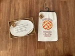 Mud Pie Thanksgiving Serving Plate Dish & Towel Set Friendsgiving Nwt New. Price: $17.00.