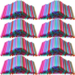 Disposable Plastic Drinking Straws 8.25" Long Assorted Colors 2000 Pcs New. Price: $65.99.