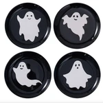 Way Celebrate Halloween Ghost Ceramic Appetizer Plates Set Of 4 New. Price: $24.99.