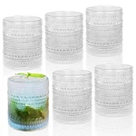 Hobnail Drinking Glasses Set Of 6, 10 Oz, Cocktail Clear New. Price: $24.64.