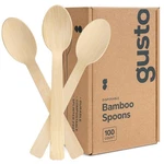 100 Count Natural Bamboo Disposable Spoons Biodegradable And Eco-friendly... New. Price: $19.63.