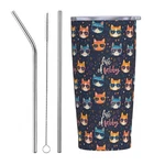 Lyemvhe Cat Tumbler With Lid And Straw 20OZ Insulated 676.3 Ounces, Bronze New. Price: $22.88.