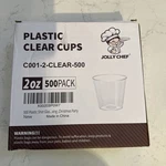 New Jolly Chef Plastic Shot Glasses Oz Disposable Cups Ounce 2-CLEAR-500. Price: $29.99.