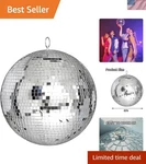 Mirror Disco Ball 8-INCH Cool And Fun Silver Hanging Party Big ... New. Price: $36.26.