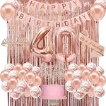 40TH Birthday Decorations Women, Happy Banner, Crown, Sash, Cak... New. Price: $33.39.