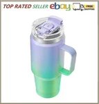 Meoky 32OZ Tumbler With Handle, Stainless Steel Travel Mug 2-IN-1 Straw ... New. Price: $25.25.