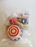 200 Count Fun Express Patriotic Paper Baking Cups & Stars/flags Topper/pick New. Price: $7.99.